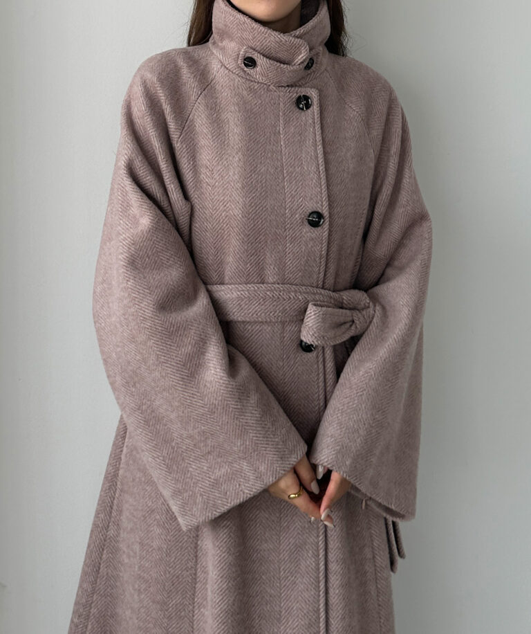 283】[選べる2素材 ウールライク／ヘリンボーンシャギー]2wayスリット