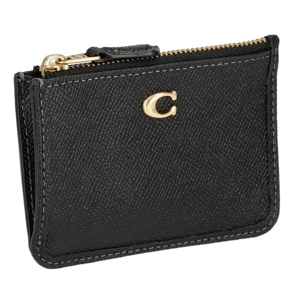 コーチ パスケース レディース ミニ スキニー ID ケース ブラック