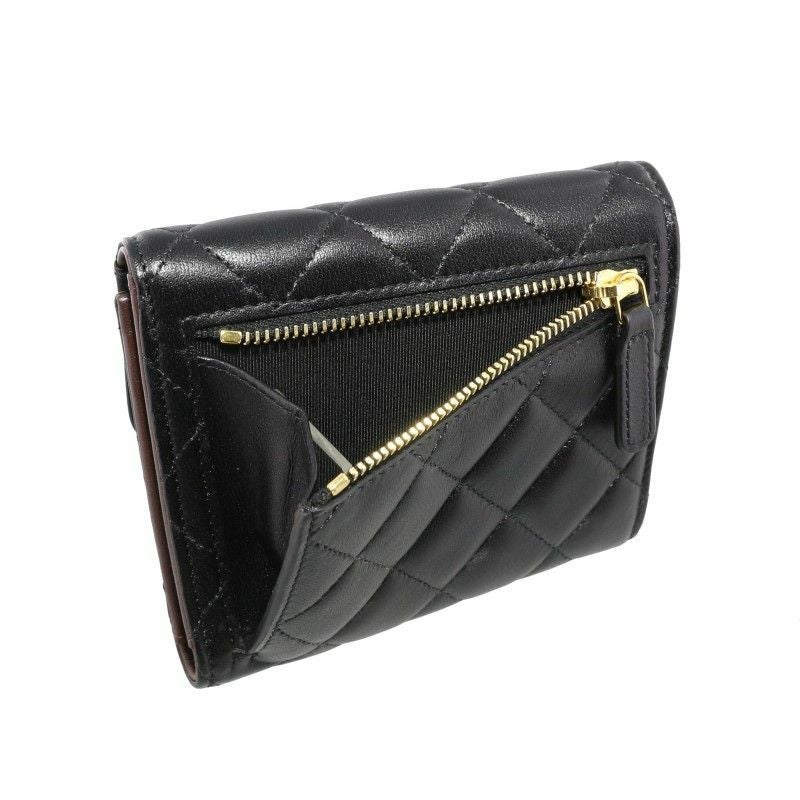 シャネル CHANEL 三つ折り財布 レディース ブラック AP0231 Y01295