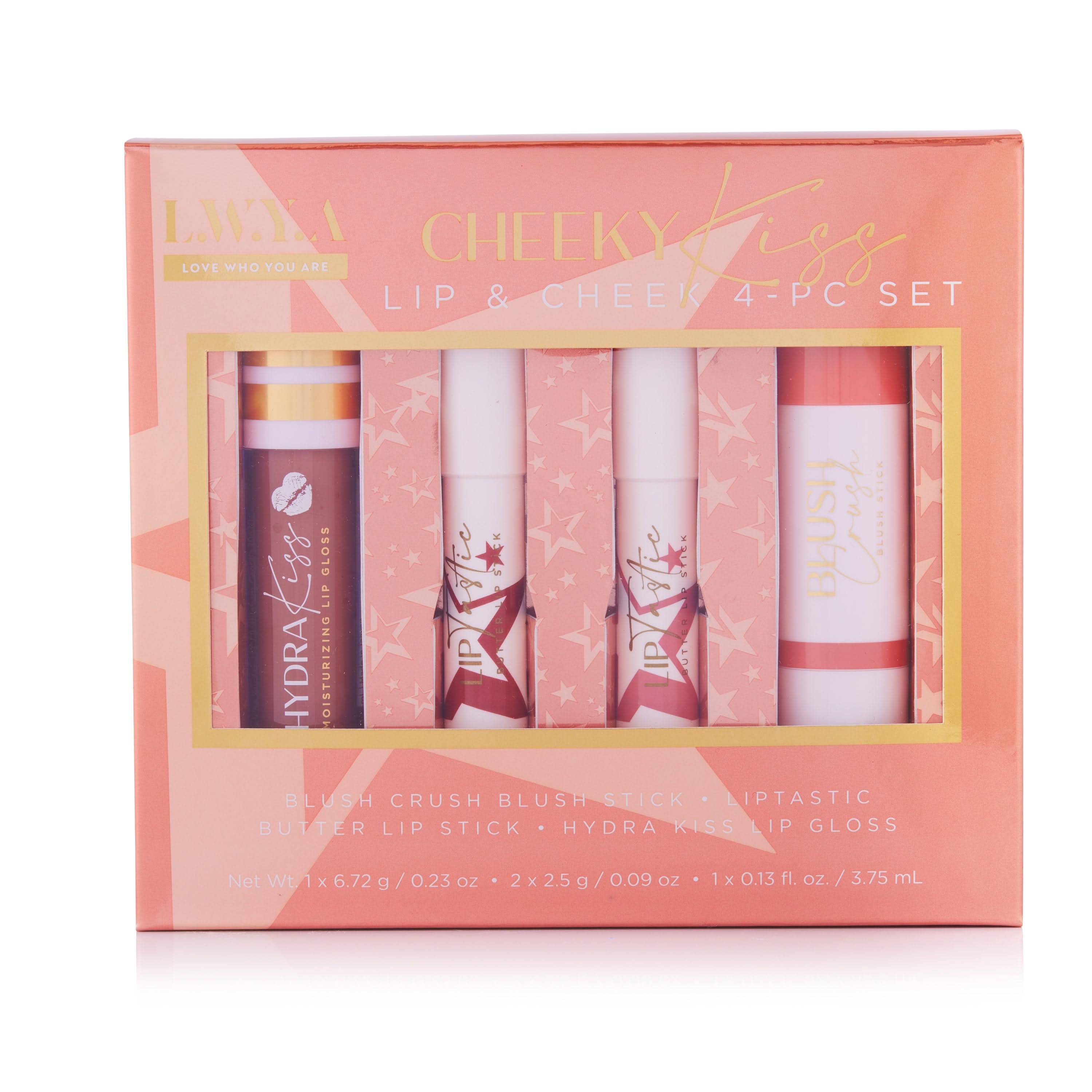 Cheeky Kiss 4PC Lip & Cheek Set