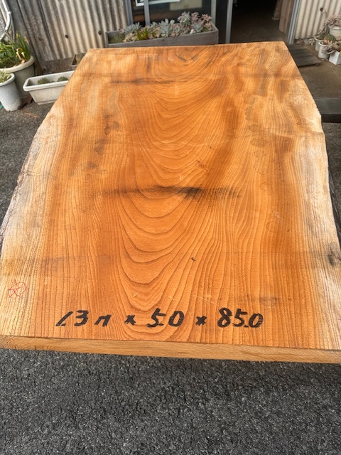 文）銘木 欅けやき ケヤキ 杢 天板 乾燥材 カウンター材 天板 看板