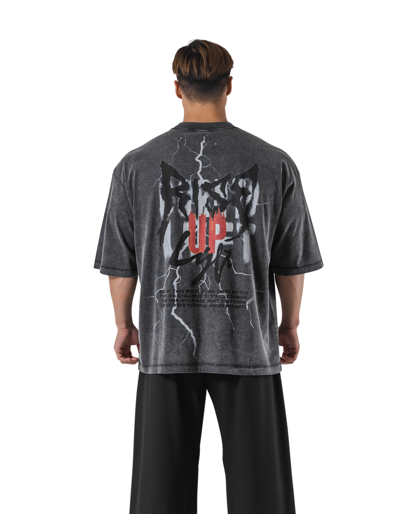 Rise Up Extra Big T-Shirt - Black – LÝFT