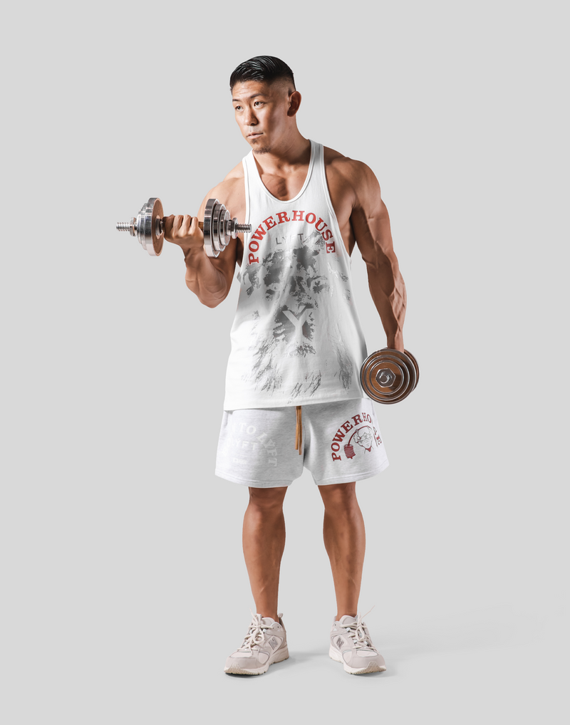 LÝFT × Power House Gym Lion Training Tanktop - White