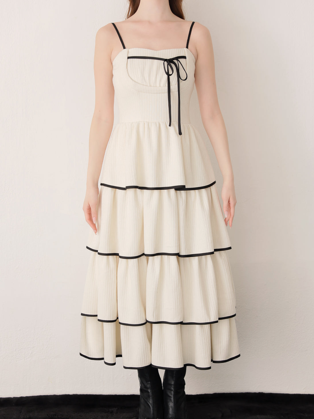 Tiered ribbon ensemble onepiece(eme10766) – M me eme