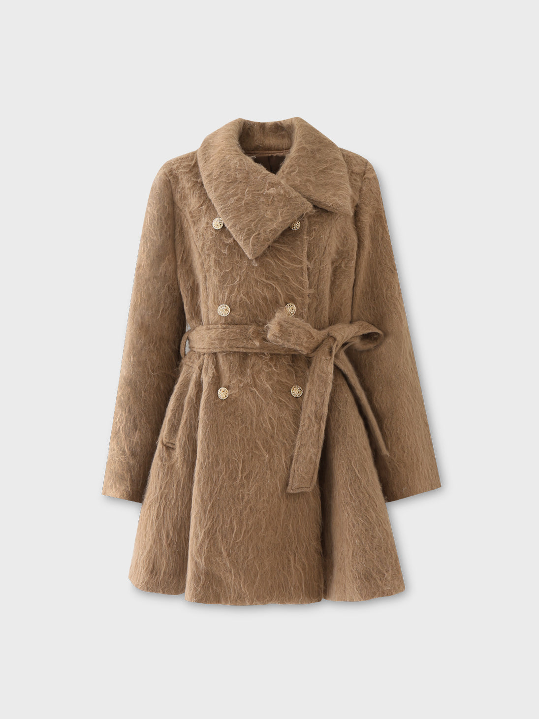 SALE】Shaggy belted coat(eme10779) – M me eme