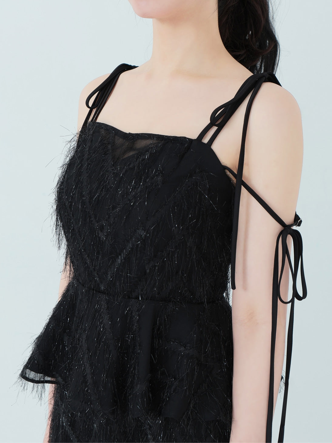 Lame fringe jacquard onepiece(eme10478) – M me eme