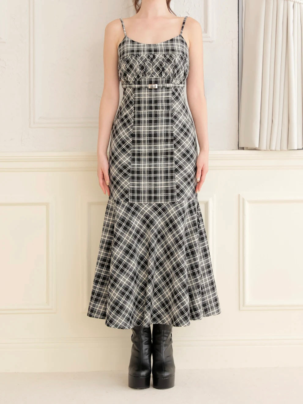 SALE】Check mermaid ensemble onepiece(eme10759) – M me eme