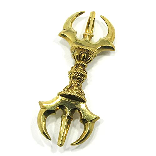 Amazon｜密教法具 三鈷杵 バジュラ 金剛杵 Mサイズ 本格派 ドルジェ