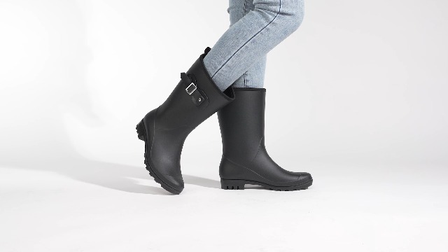 Amazon.com | HISEA Women's Waterproof Rain Boots Wide Mid Calf