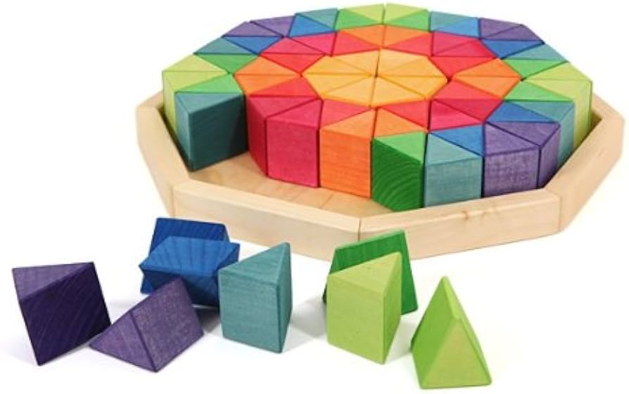 Amazon | グリムス にじのオクタゴン・大 GM43280 | 積み木 | おもちゃ