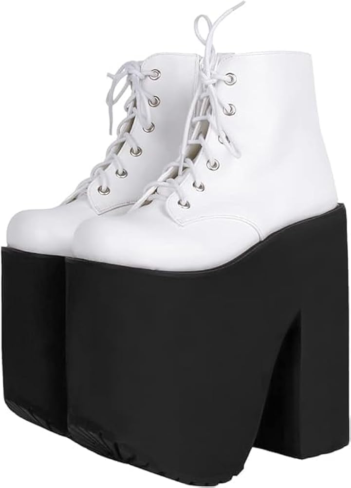 Amazon.co.jp: [YKMOMO] 20cmスーパーヒール 厚底ブーツ 厚底