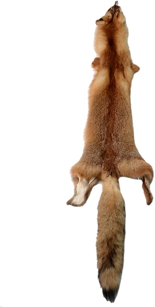 Amazon.co.jp: 天然なめしレッドフォックスの毛皮 毛皮を隠す フライ