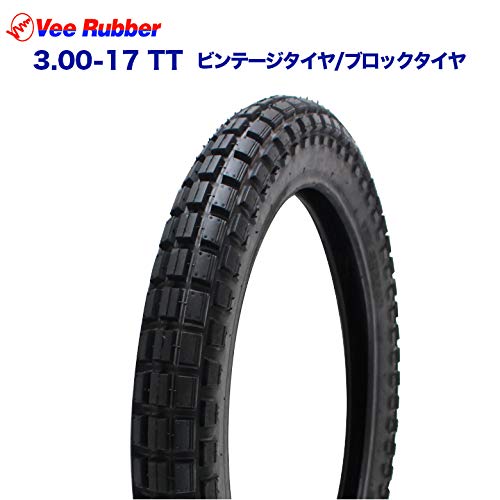 Amazon.co.jp: VEE RUBBER 3.00-17 TT ビンテージタイヤ/ブロック