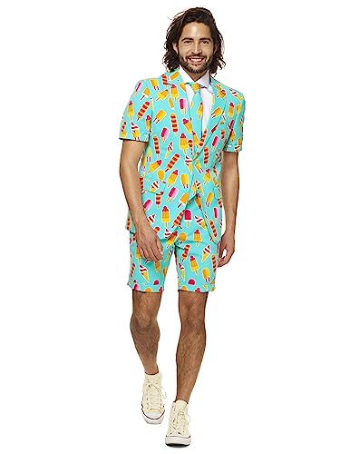 Opposuits Men's Summer Suit - Ice Cream Popsicle Printed Outfit