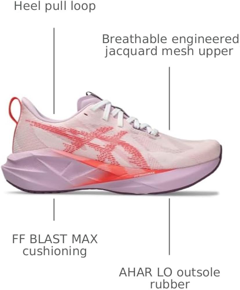 Amazon.com | ASICS Women's NOVABLAST 5 Running Shoe, 6.5, White