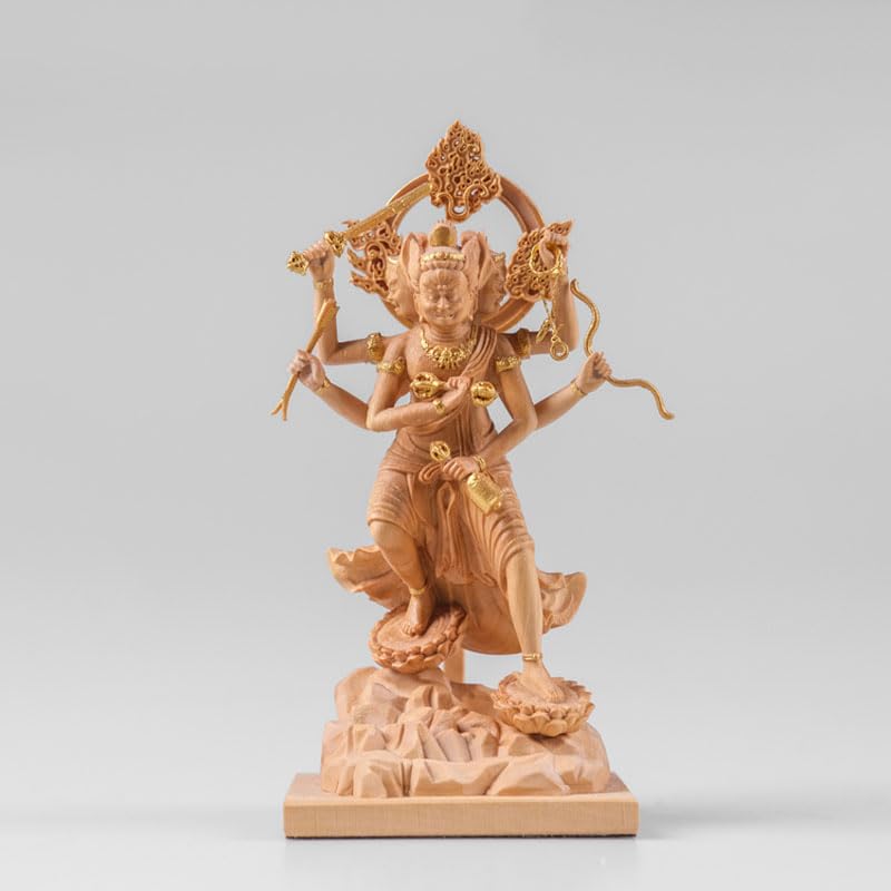 Amazon｜木彫りの仏像【金剛夜叉明王（こんごうやしゃみょうおう