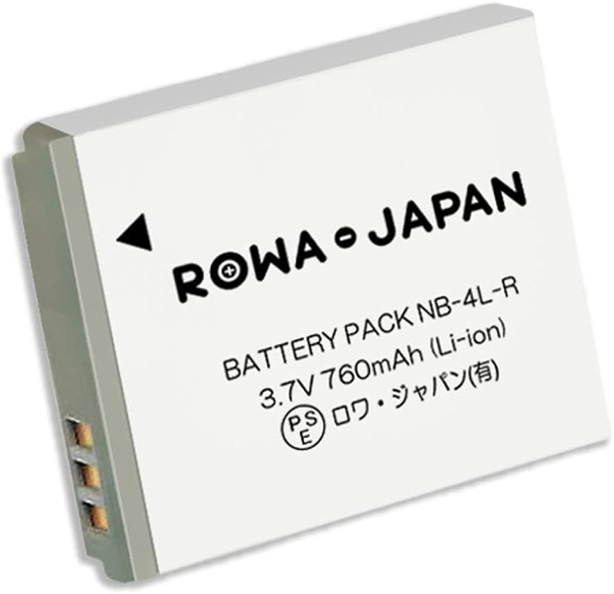 Amazon | CANON対応 NB-4L 互換 バッテリー カバー付き ロワジャパン