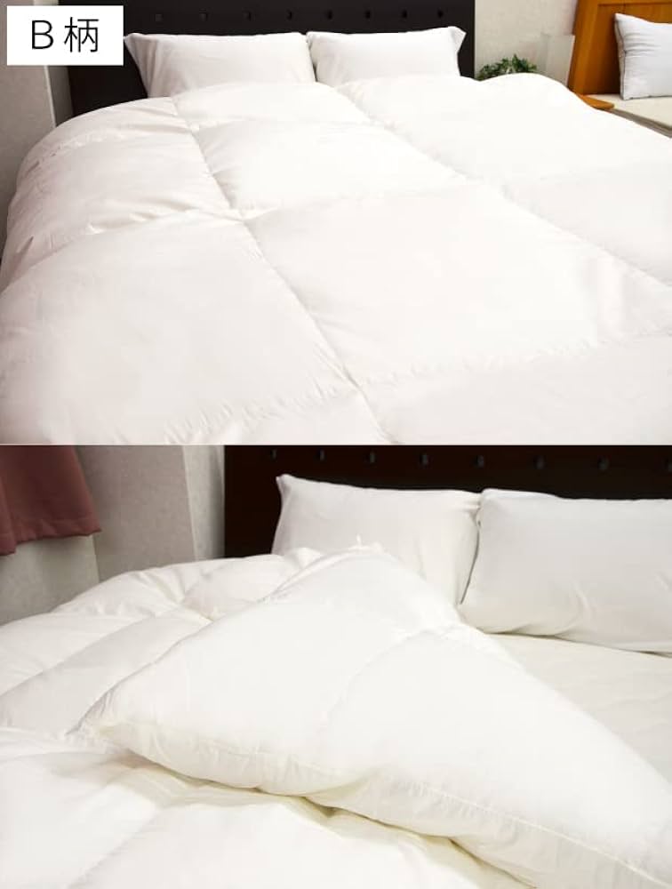 Amazon｜京都西川 ローズ羽毛布団 冬用 ダブル ロシア産 ホワイト