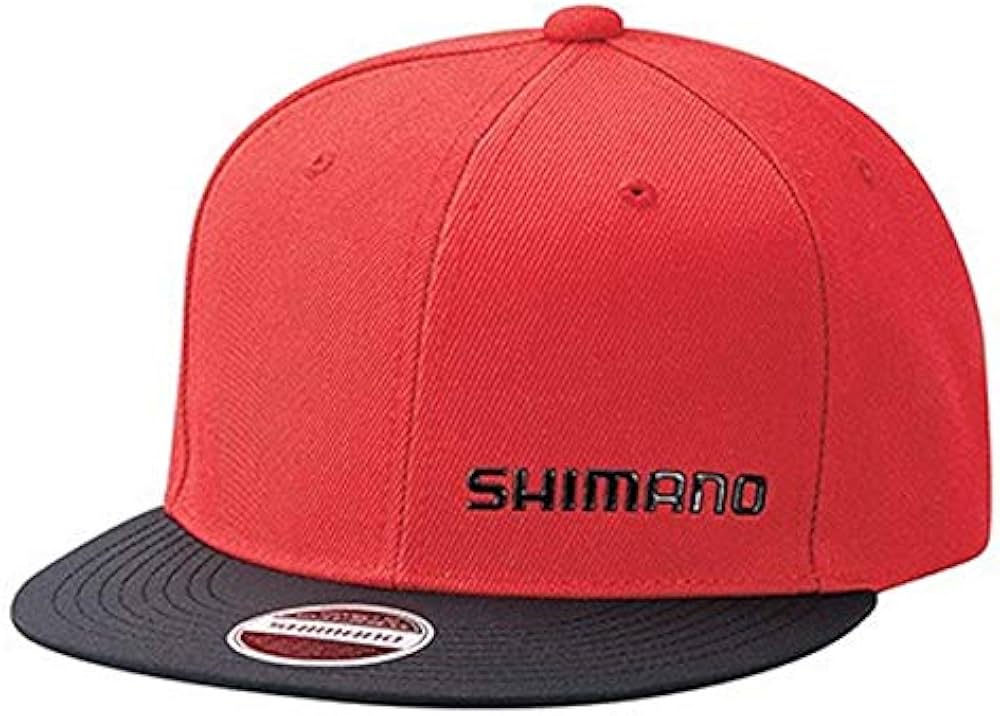 Amazon | シマノ(SHIMANO) フラットブリムキャップ S レッド CA-091T
