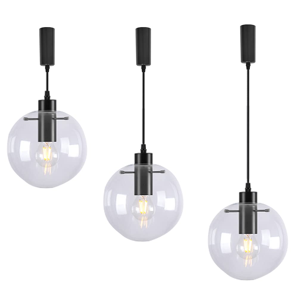 Amazon.co.jp : KIVEN 3個パック ペンダントライト ガラス ダクト