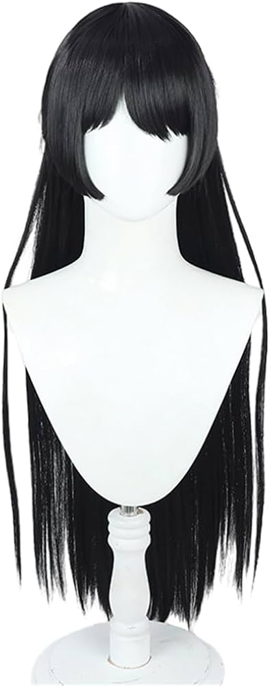 Amazon.co.jp: 月ノ美兎 ブラック 長髪 ツインテール 双長おさげ 長お