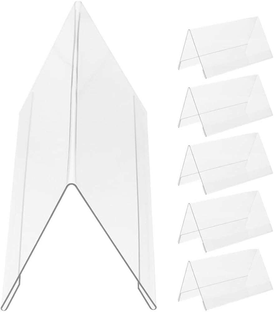 Amazon.co.jp: Cabilock クリアプラスチックネームプレート デスク用 6