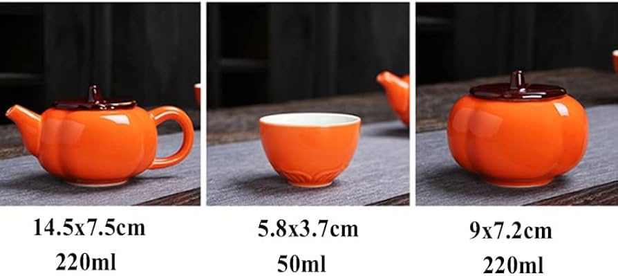 Amazon.co.jp: SHYPYG 柿ルイティーセット旅行携帯用陶磁器ティー