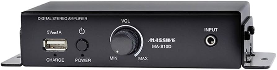 Amazon.co.jp: オースミ電機 MASSIVE 小型デジタルステレオアンプ MA