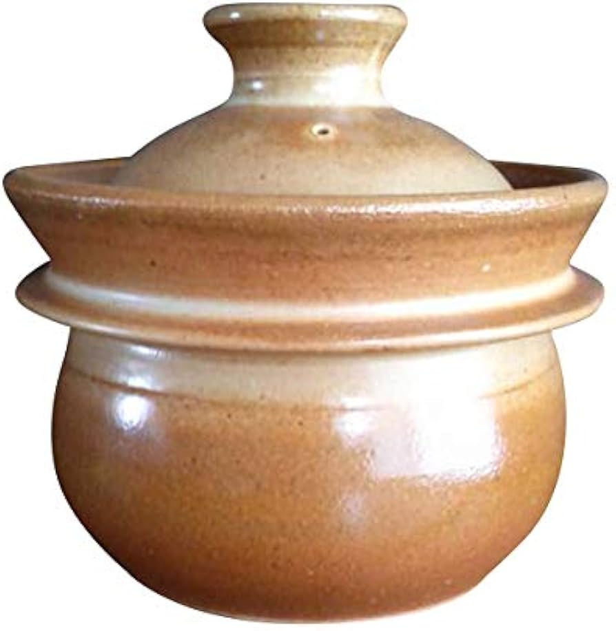 Amazon.co.jp: 山の工房村 半睡窯謹製炊飯釜 羽釜3合釜（白米2合、3