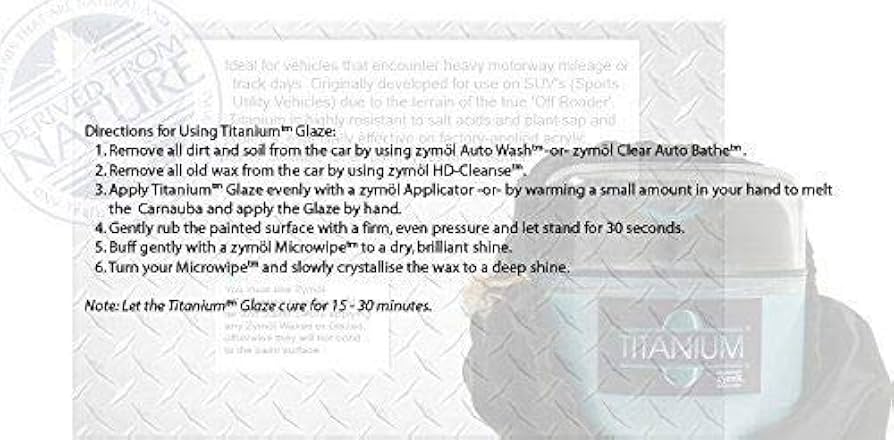 Amazon.co.jp: ZYMOL（ザイモール）Titanium Glaze チタニウムグレイズ