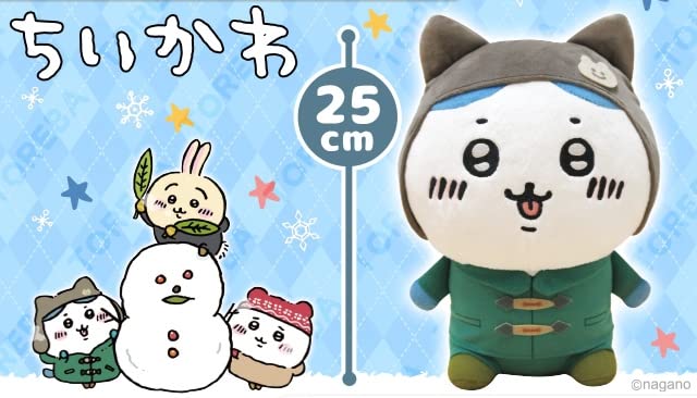 Amazon.co.jp: トレバ限定 ちいかわ 冬なスタイルぬいぐるみ ハチワレ