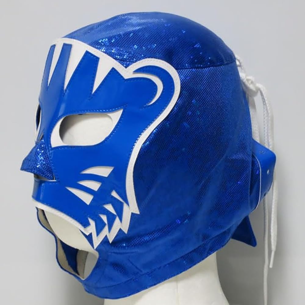 Amazon.co.jp: [Maskedmania] 【プロレスマスク】青豹仮面2世 ブルー