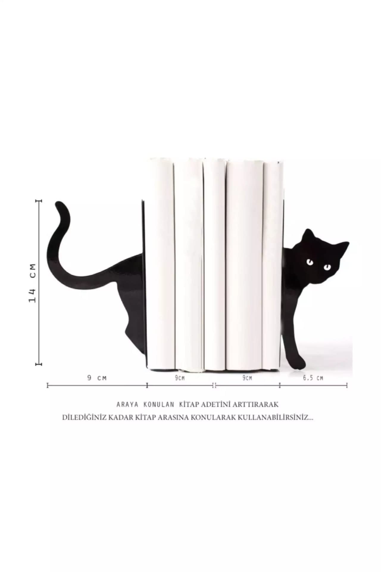 Amazon.co.jp: ブックエンド ブックスタンド 装飾的な猫の金属のブック