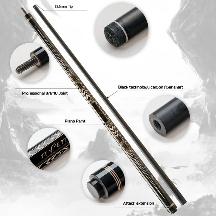 Amazon.co.jp: ZOKUE Fury AFシリーズ プールキュー カーボン