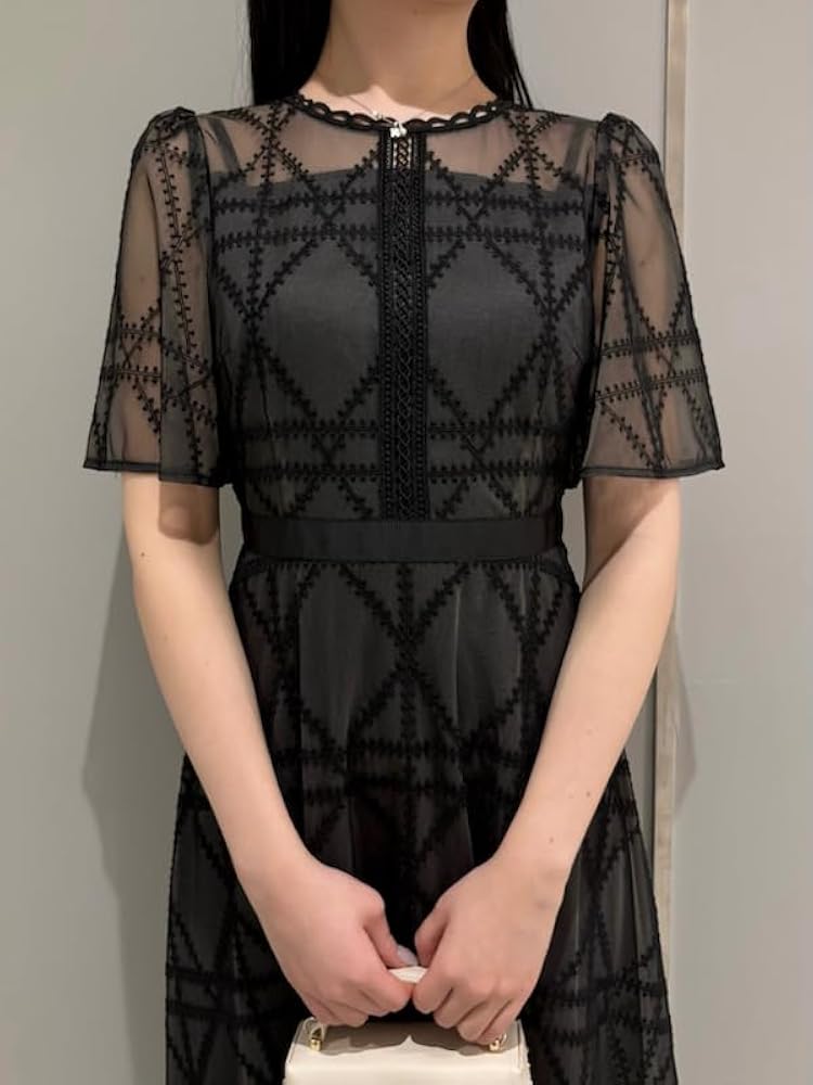 Amazon.co.jp: [セルフォード] プレイドパターンチュールドレス