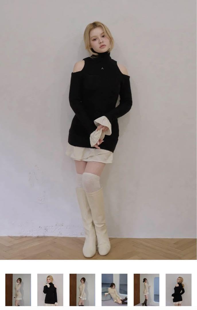 Amazon.co.jp: アンドマリー andmary Demi knit mini dress : 文房具