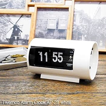 Amazon.co.jp: TWEMCO パタパタクロックCL AP-28-WH : ホーム＆キッチン