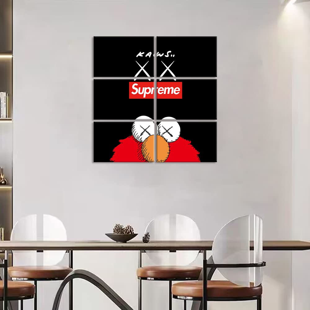 Amazon.co.jp: 6枚 アートパネル Supreme 飾り絵 モダン アート