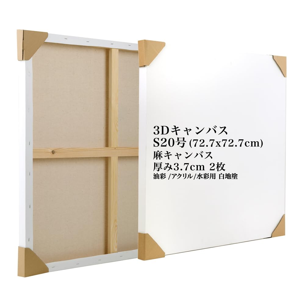 Amazon.co.jp: 【JPart&craft】3D 麻キャンバス S20号 72.7x72.7cm