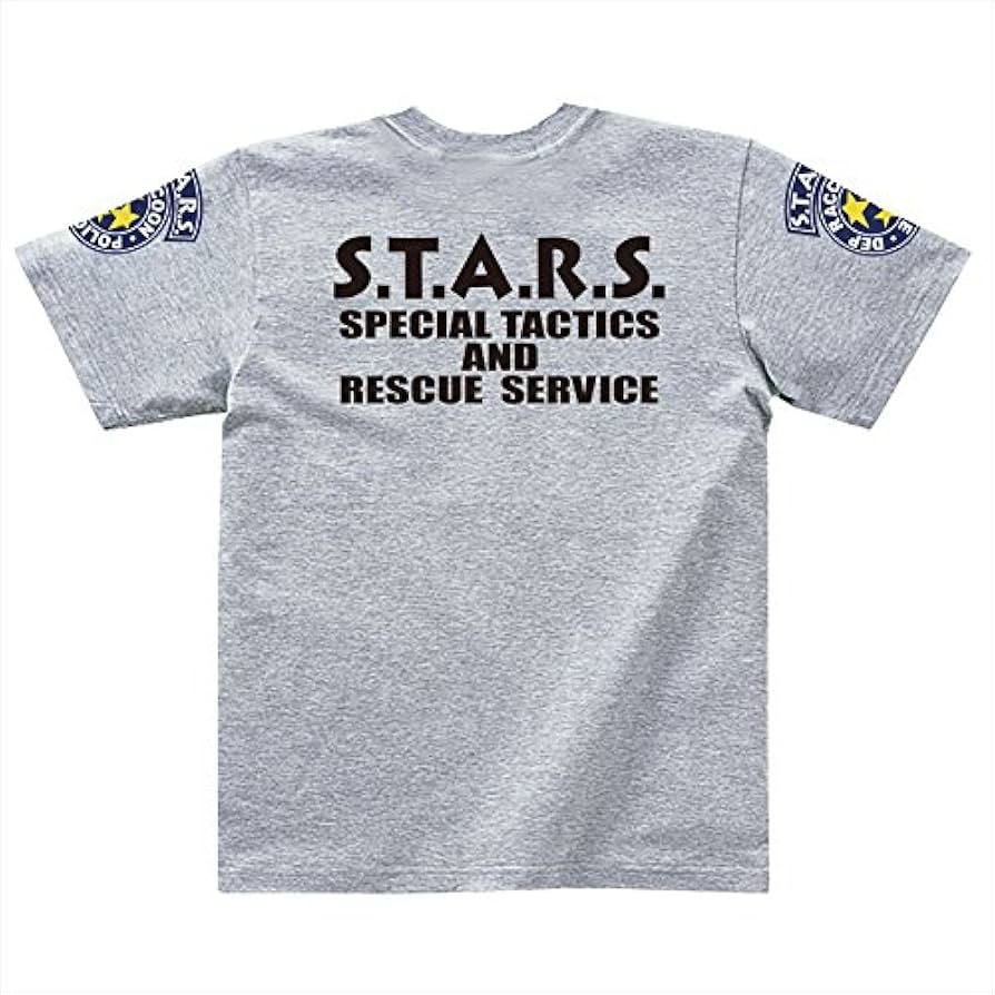 Amazon.co.jp: バイオハザード S.T.A.R.S. Tシャツ グレー XLサイズ