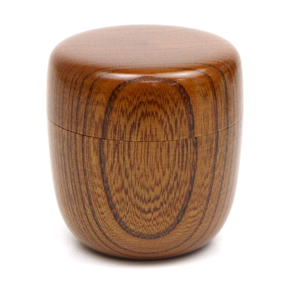 Amazon | 芳香園 茶道具 棗 茶器 なつめ 中棗 欅 拭漆 黒川清峰作 木製
