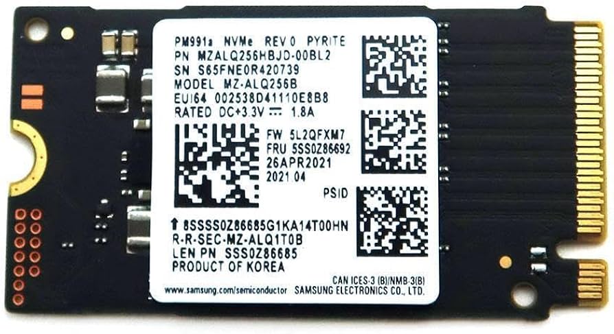 Amazon.com: GALIMU MZ-ALQ256B 256GB M.2 2242 Nvme Pcie GEN3 X4 SSD