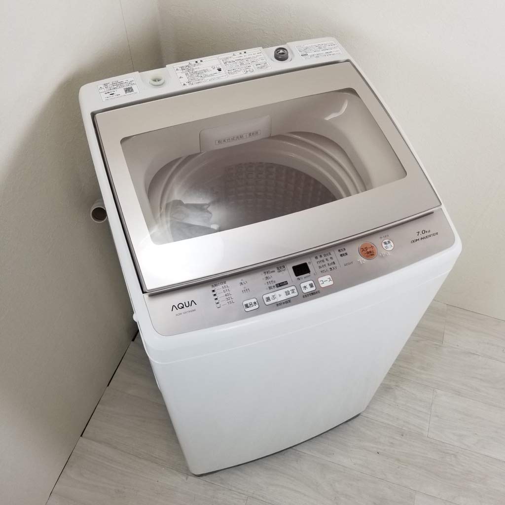 Amazon.co.jp: AQW-GV70G-W(ホワイト) 全自動洗濯機 上開き 洗濯7.0kg