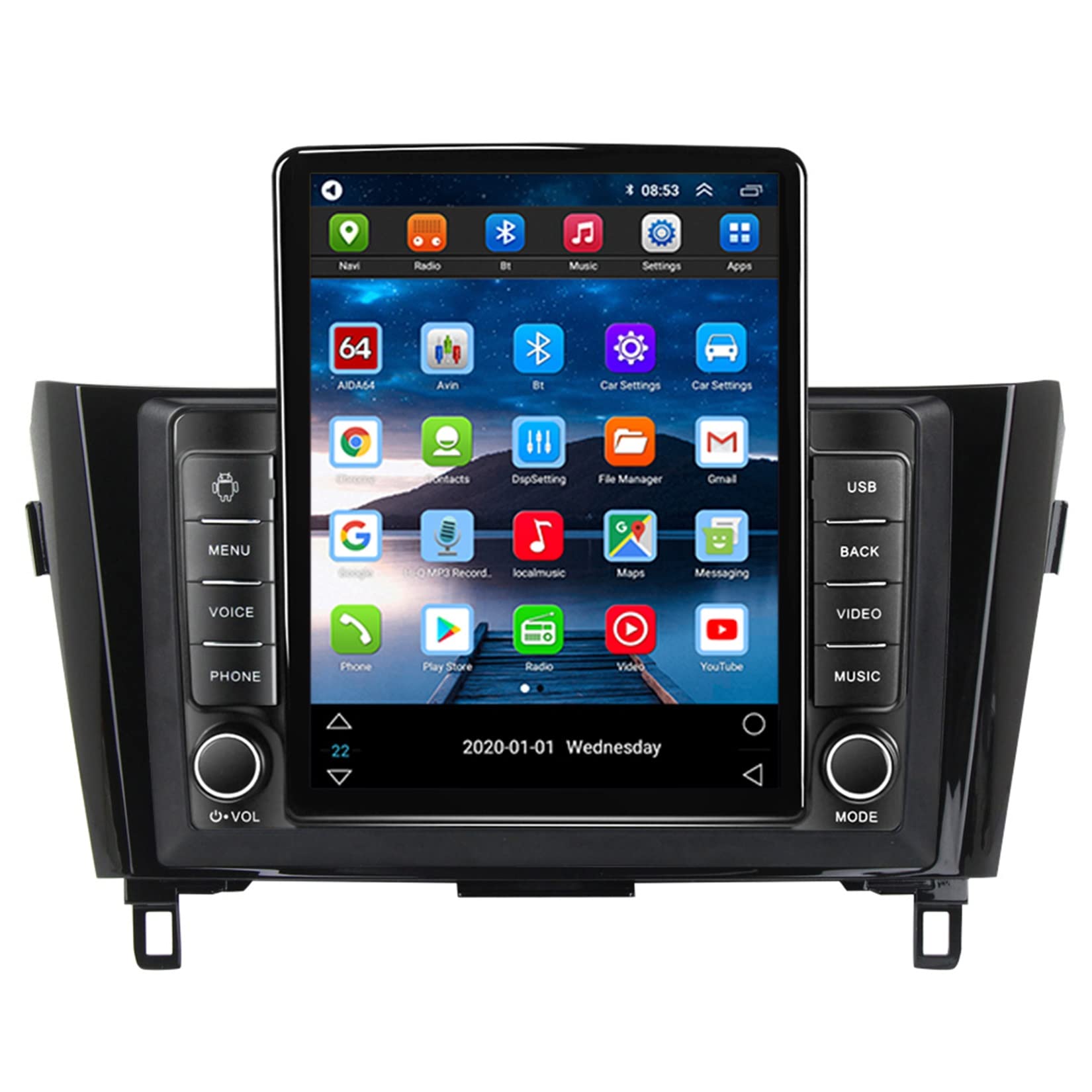 Amazon | Android 10 ステレオラジオSatNav 2 Din に適用 日産