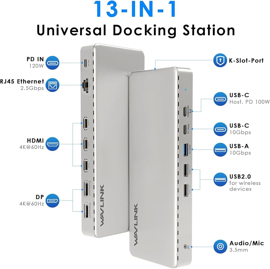 Amazon.co.jp: WAVLINK DisplayLink対応 トリプル4K@60Hz ユニバーサル