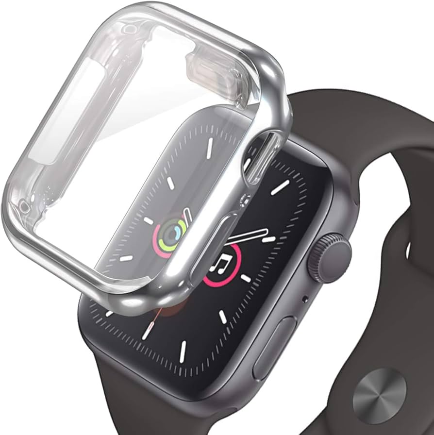 Amazon.co.jp: HINATA Apple Watch 対応 フルカバーケース シルバー