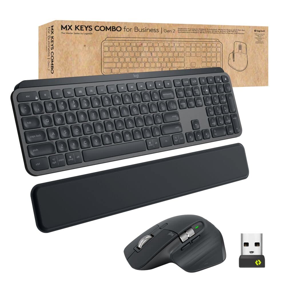 Amazon.com: Logitech MX Keys Combo for Business | Gen 2, Full Size