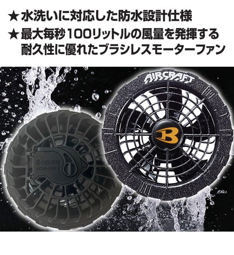 Amazon.co.jp: [バートル] カラーファンユニット AC08-2 エアー