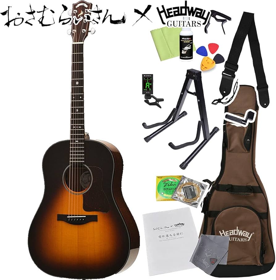 Amazon | Headway HJ-OSAMURAISAN II アコースティックギター初心者12