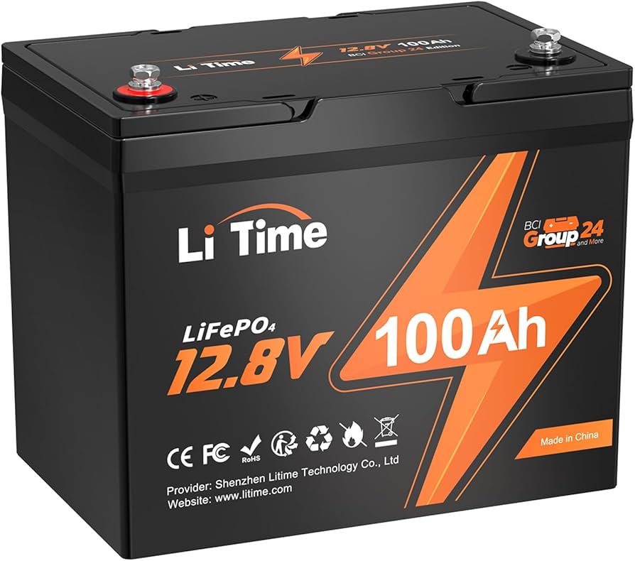 Amazon | LiTime 12V100Ahリン酸鉄リチウムイオンバッテリー 小型化